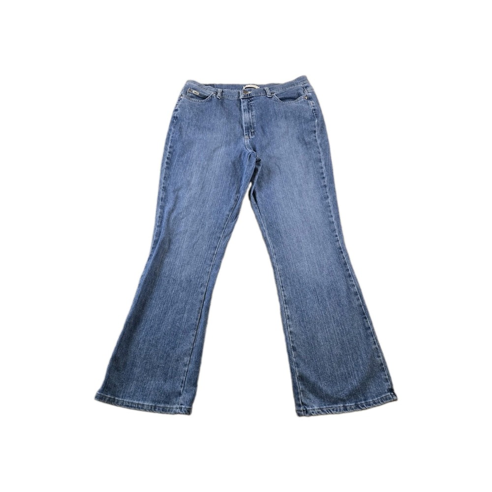 Lee Women's Denim Jeans Relaxed Bootcut Stretch High Rise 34" X 31.5" Size 16